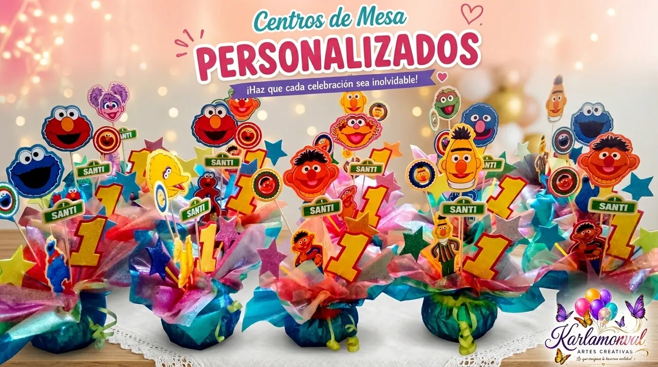 Centros de mesa personalizados