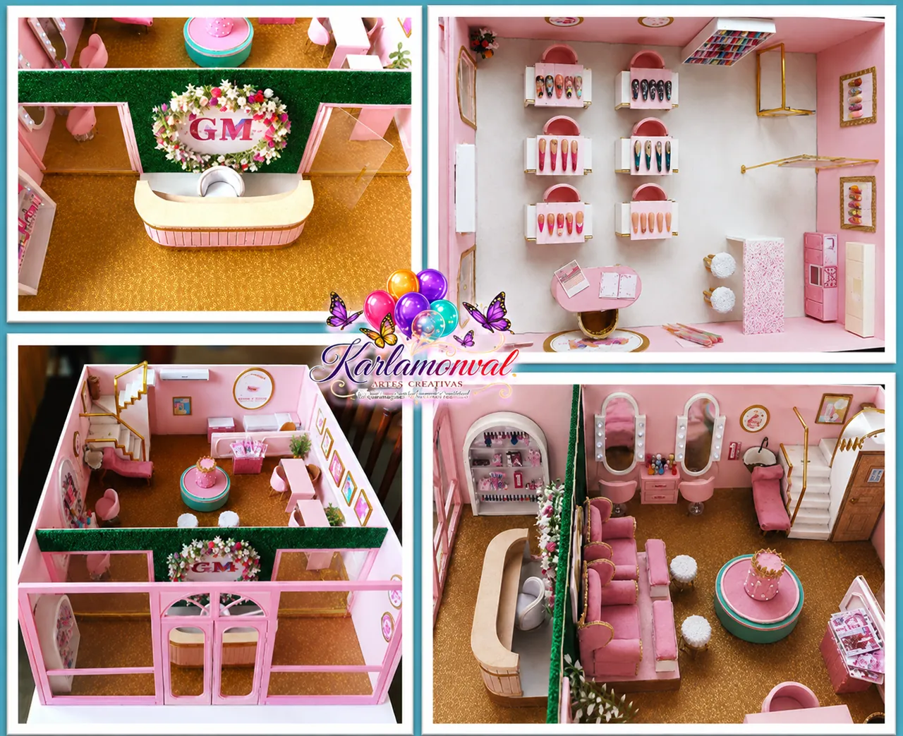 Maqueta de salón de belleza